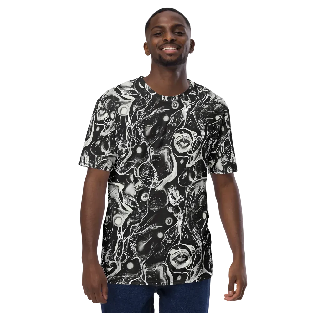 Nocturne Flux on Men's Crew Neck T-Shirt — Front