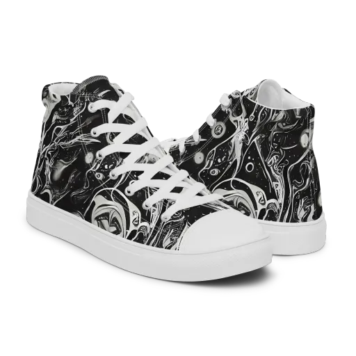 Nocturne Flux on a Men's High Top Canvas Shoes