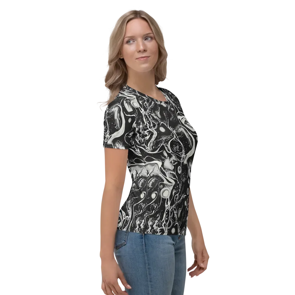 Nocturne Flux on Women's Crew Neck T-Shirt — Right