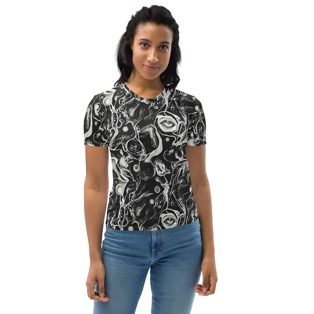 Nocturne Flux on Women's Crew Neck T-Shirt — Front