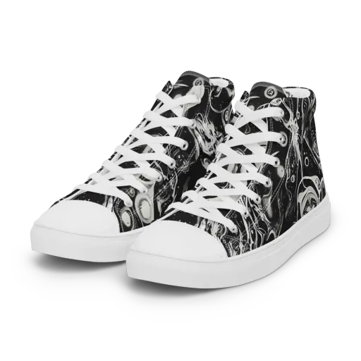 Nocturne Flux on a Women's High Top Canvas Shoes