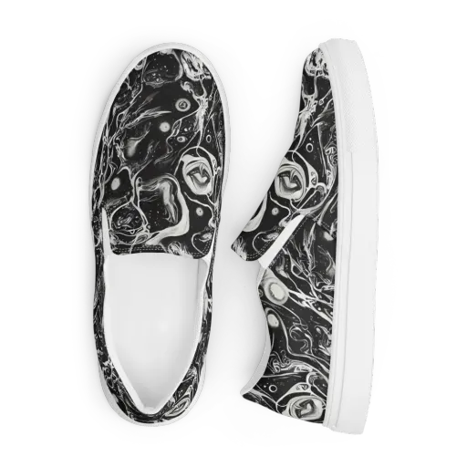 Nocturne Flux on a Men's Slip-On Canvas Shoes