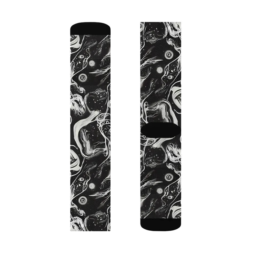 Nocturne Flux on Socks — Right Sock
