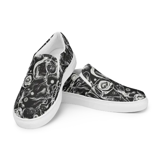 Nocturne Flux on a Women's Slip-On Canvas Shoes