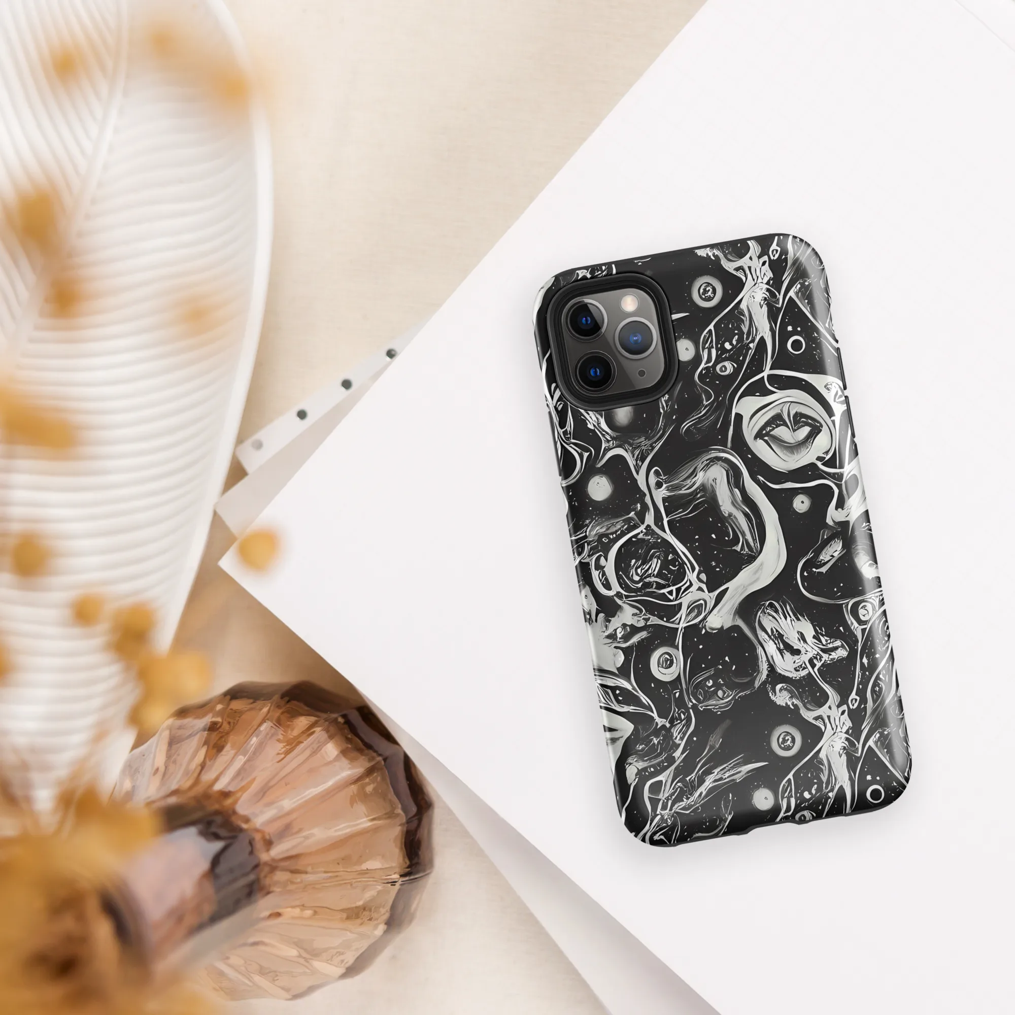Nocturne Flux on Tough Case for iPhone® — Front
