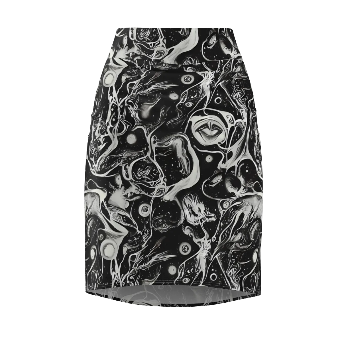 Nocturne Flux on Pencil Skirt — Front