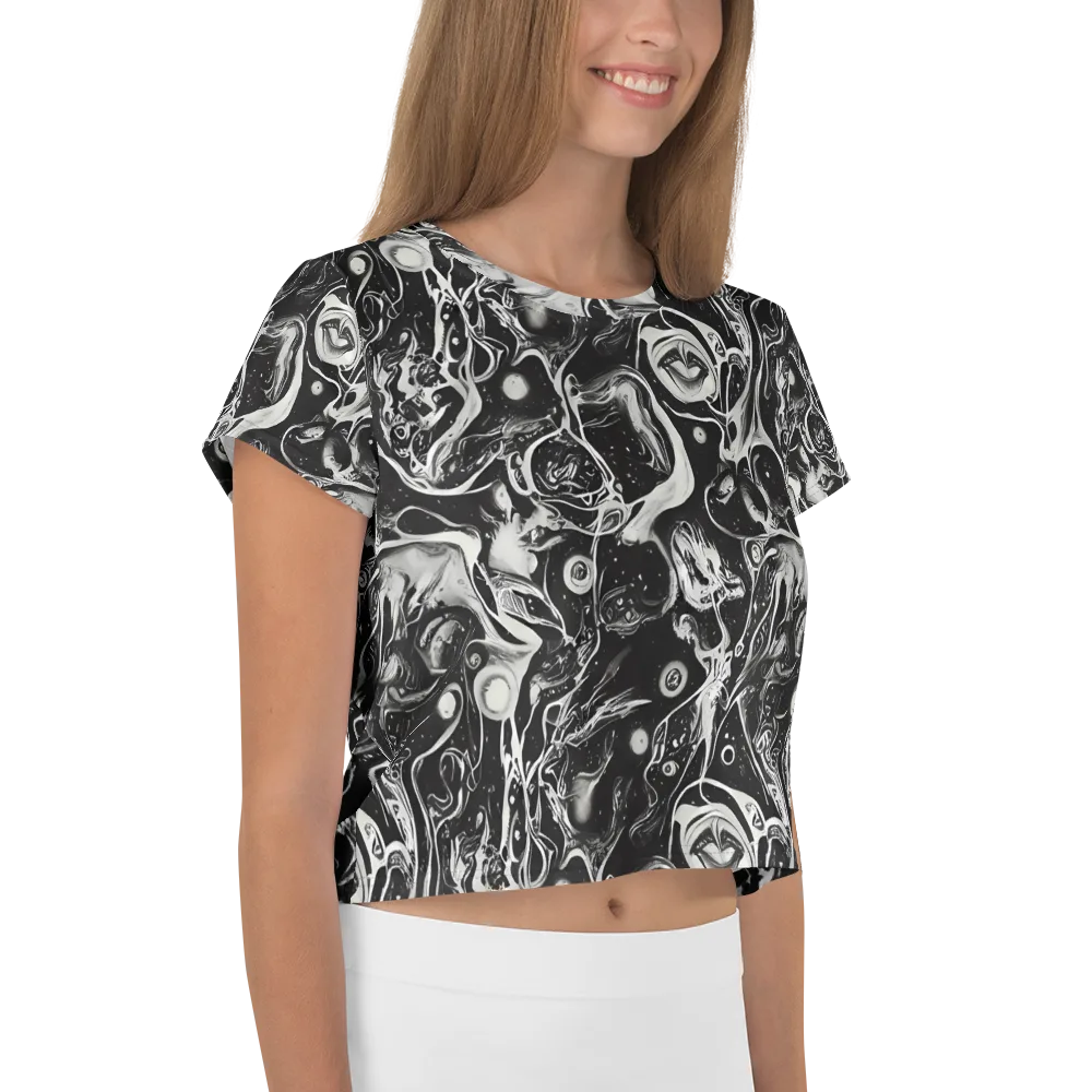 Nocturne Flux on Crop Tee — Right