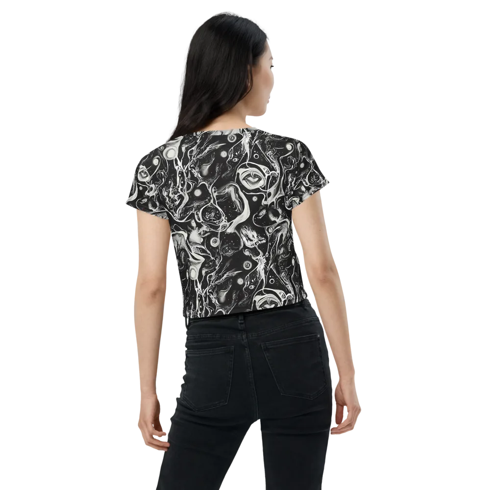 Nocturne Flux on Crop Tee — Back