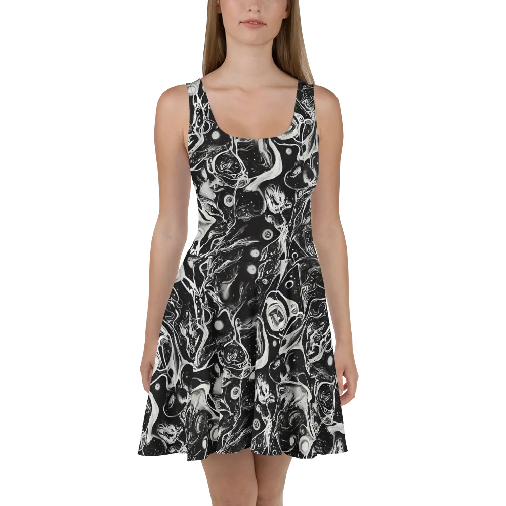 Nocturne Flux on Skater Dress — Front