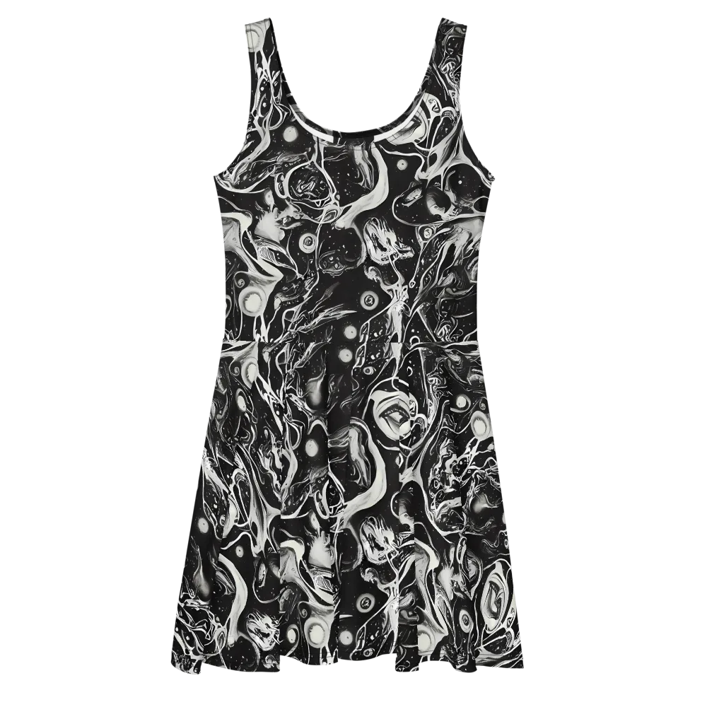 Nocturne Flux on Skater Dress — Front