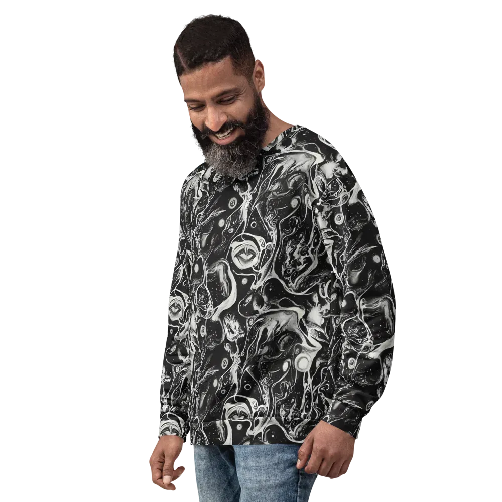 Nocturne Flux on Sweatshirt — Left Front