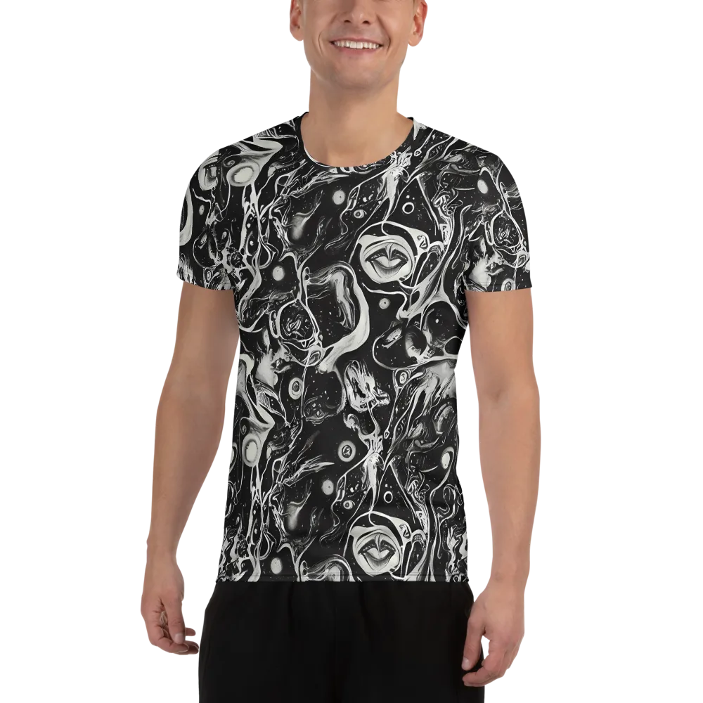 Nocturne Flux on Men's Athletic T-Shirt — Front
