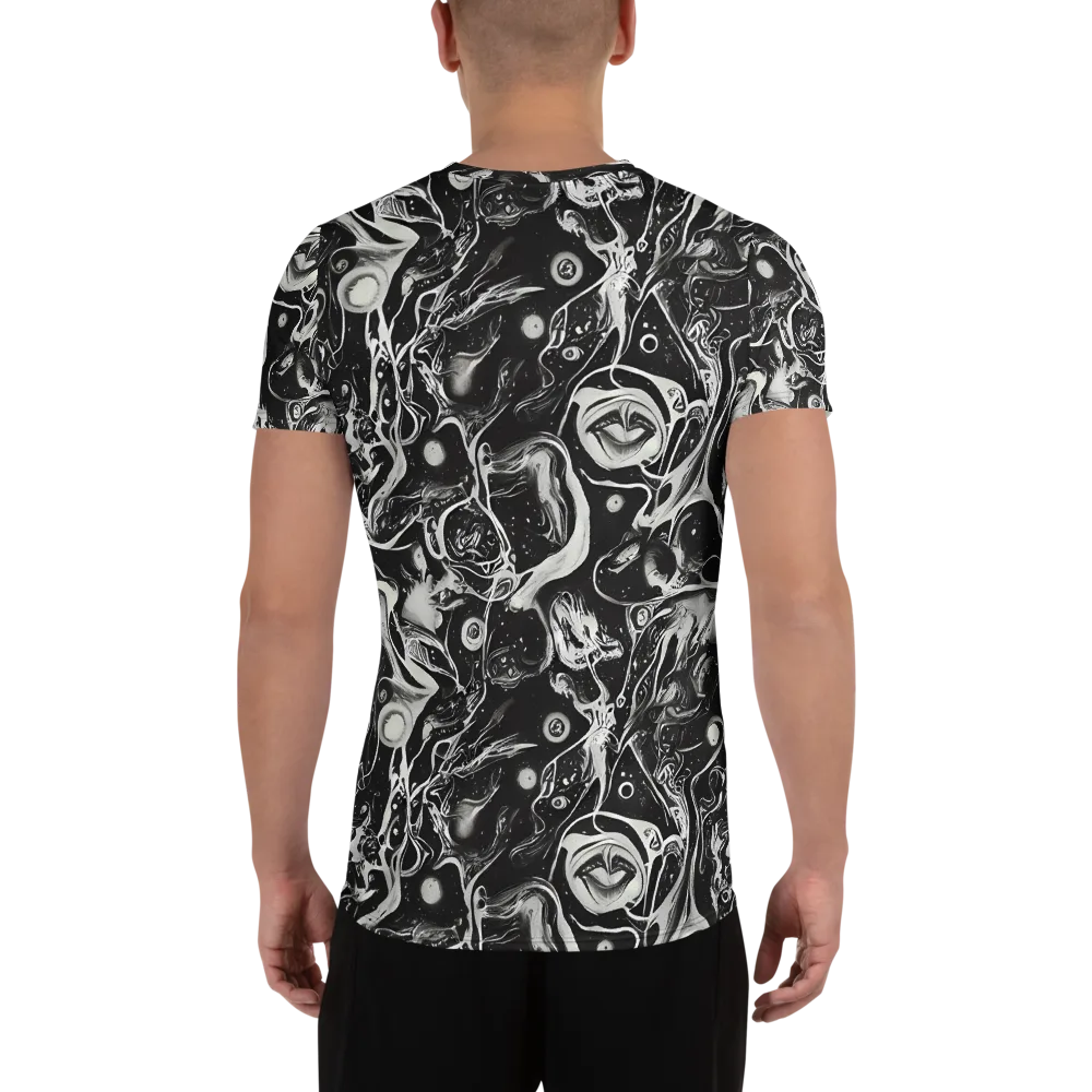 Nocturne Flux on Men's Athletic T-Shirt — Back