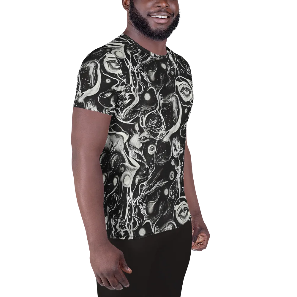 Nocturne Flux on Men's Athletic T-Shirt — Right