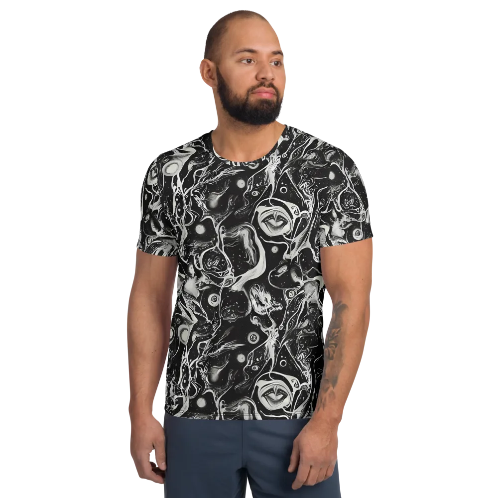 Nocturne Flux on Men's Athletic T-Shirt — Front