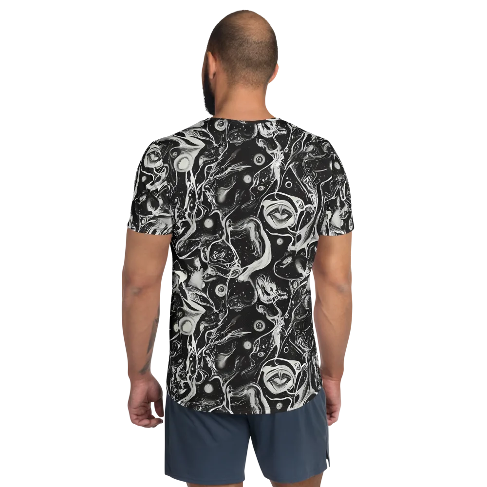 Nocturne Flux on Men's Athletic T-Shirt — Back