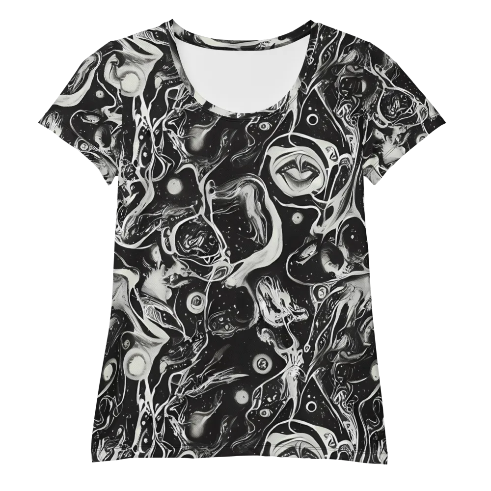 Nocturne Flux on Women's Athletic T-Shirt — Front