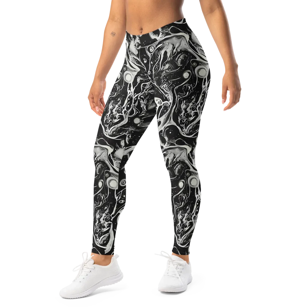 Nocturne Flux on Leggings — Left Front