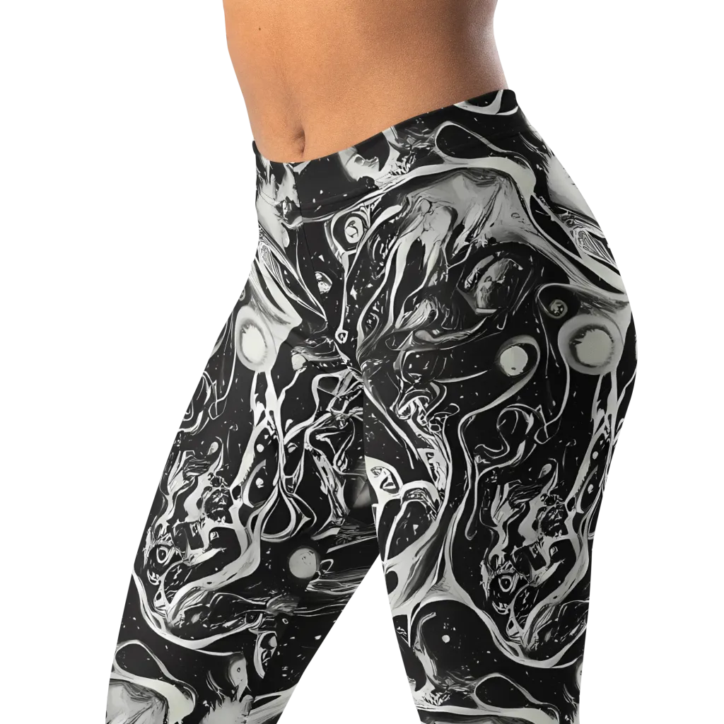 Nocturne Flux on Leggings — Left Front