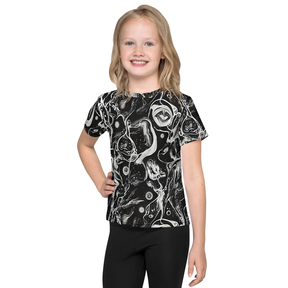 Nocturne Flux on Kids Crew Neck T-Shirt — Front