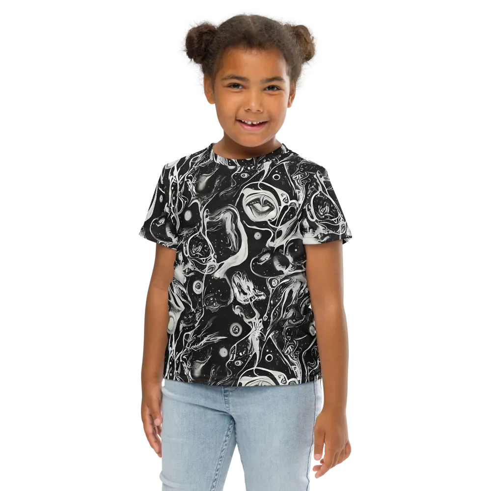 Nocturne Flux on Kids Crew Neck T-Shirt — Front