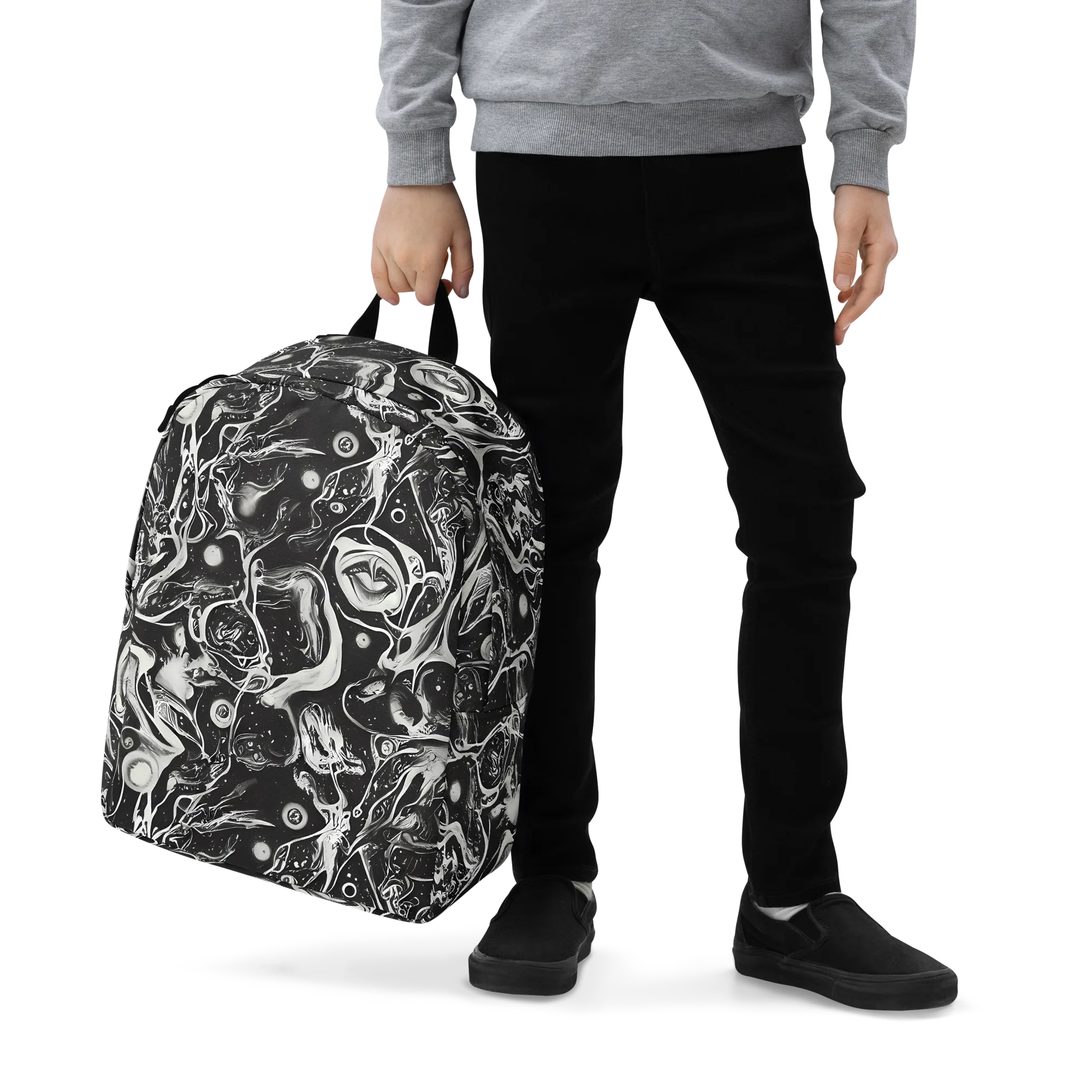Nocturne Flux on Minimalist Backpack — Zoomed-in