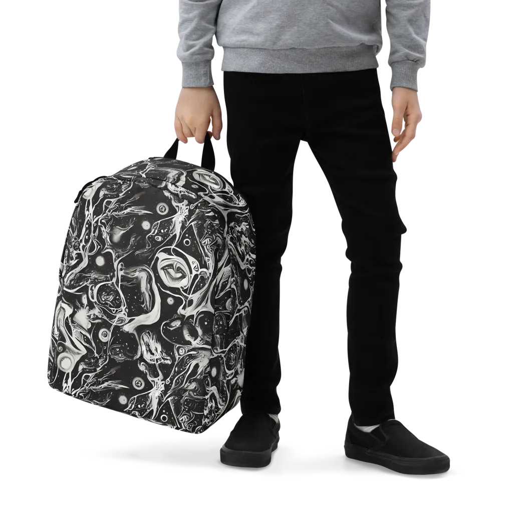 Nocturne Flux on Minimalist Backpack — Zoomed-in
