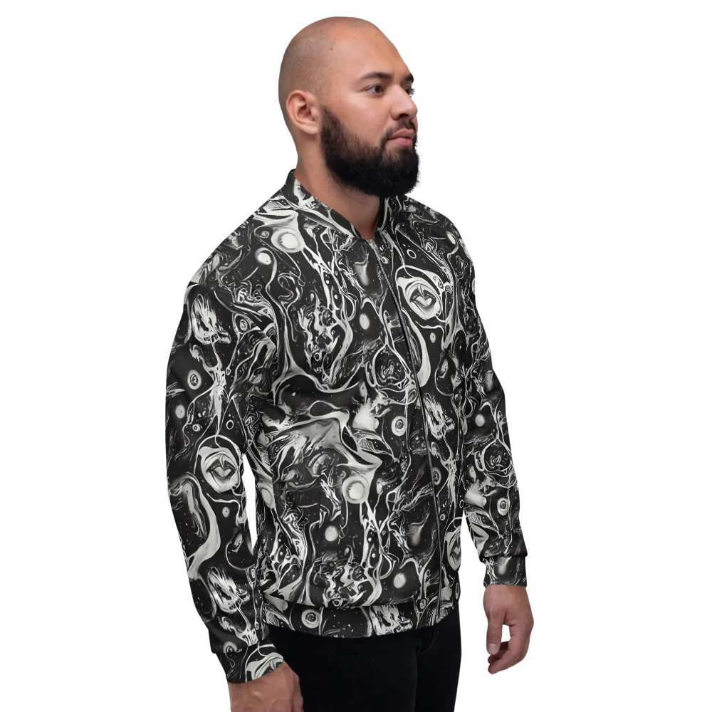 Nocturne Flux on Bomber Jacket — Right