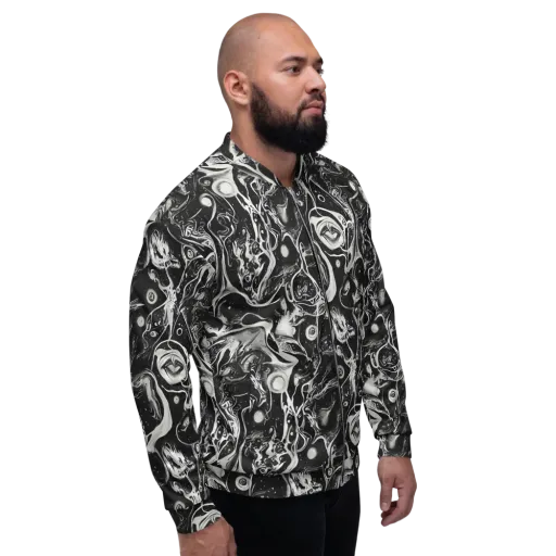 Nocturne Flux on a Bomber Jacket