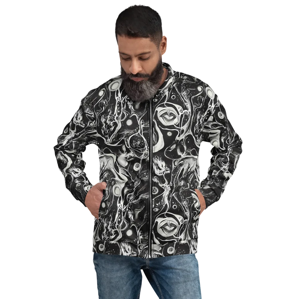 Nocturne Flux on Bomber Jacket — Front