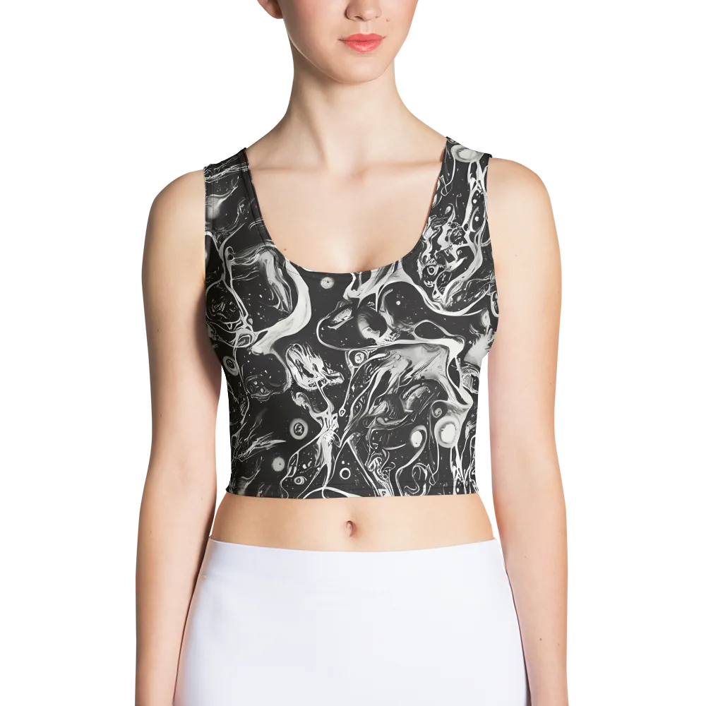 Nocturne Flux on Crop Top — Front