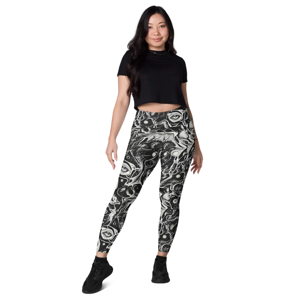 Nocturne Flux on Leggings with Pockets — Front