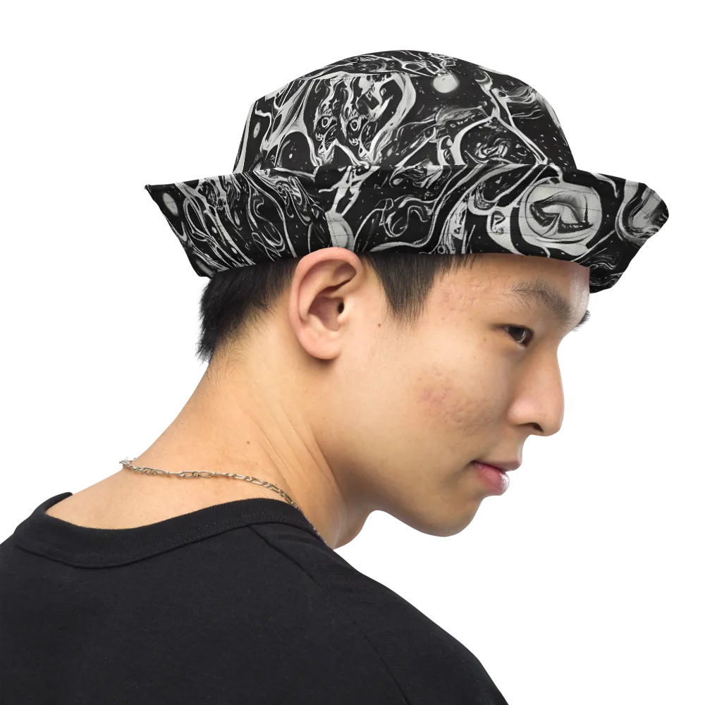 Nocturne Flux on Reversible Bucket Hat — Right Outside