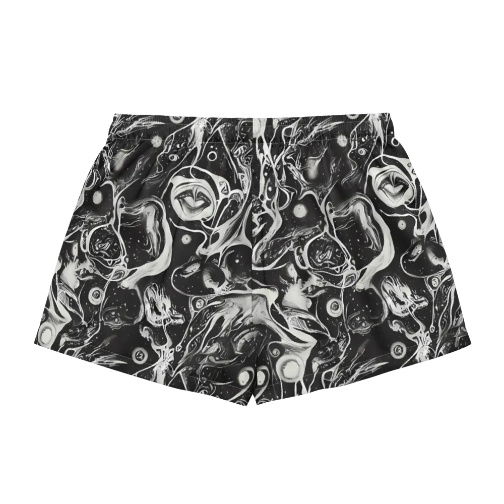 Nocturne Flux on Women's Pajama Shorts — Back