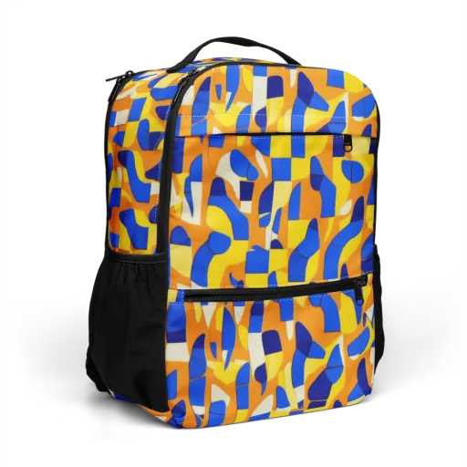 Blue Hour Geometry on a Utility Backpack