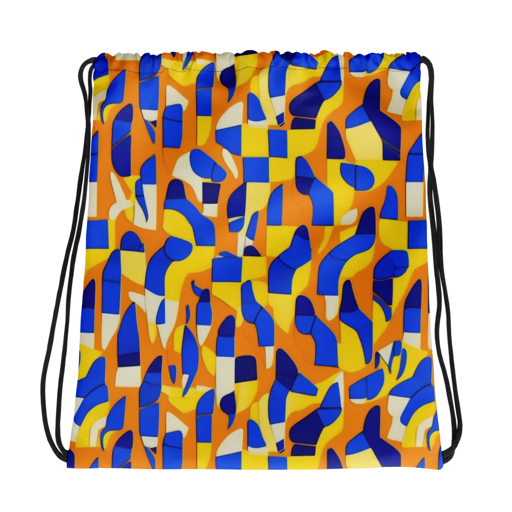 Blue Hour Geometry on Drawstring Bag — Photo