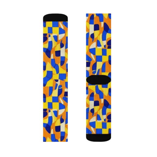 Blue Hour Geometry on a Socks