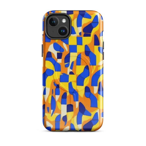 Blue Hour Geometry on a MagSafe Tough Case for iPhone®