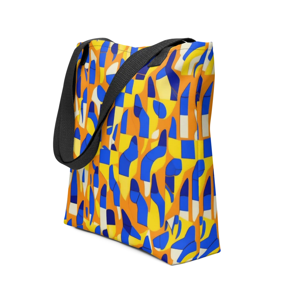 Blue Hour Geometry on Tote Bag — Front