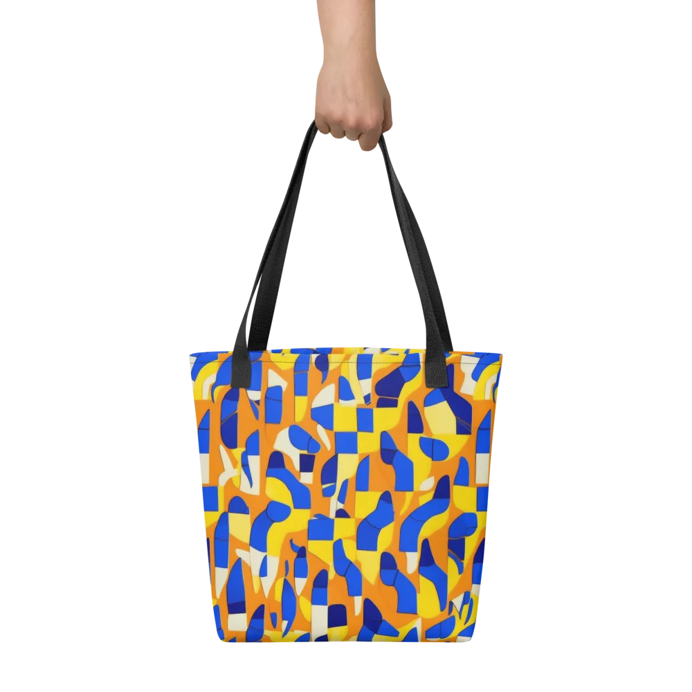 Blue Hour Geometry on Tote Bag — Front