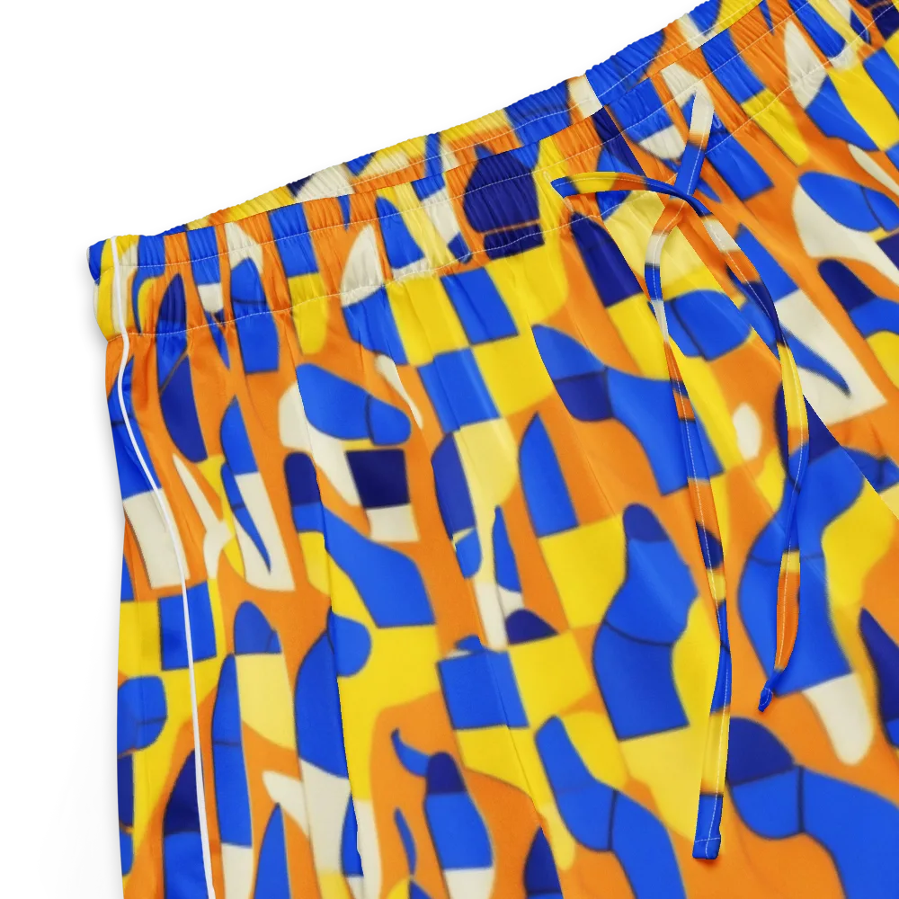 Blue Hour Geometry on Women's Pajama Shorts — Product details