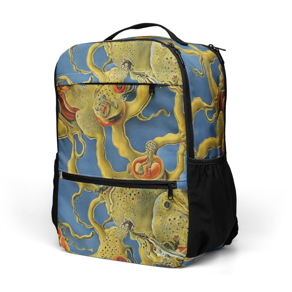 Golden Medusa on Utility Backpack — Left Front