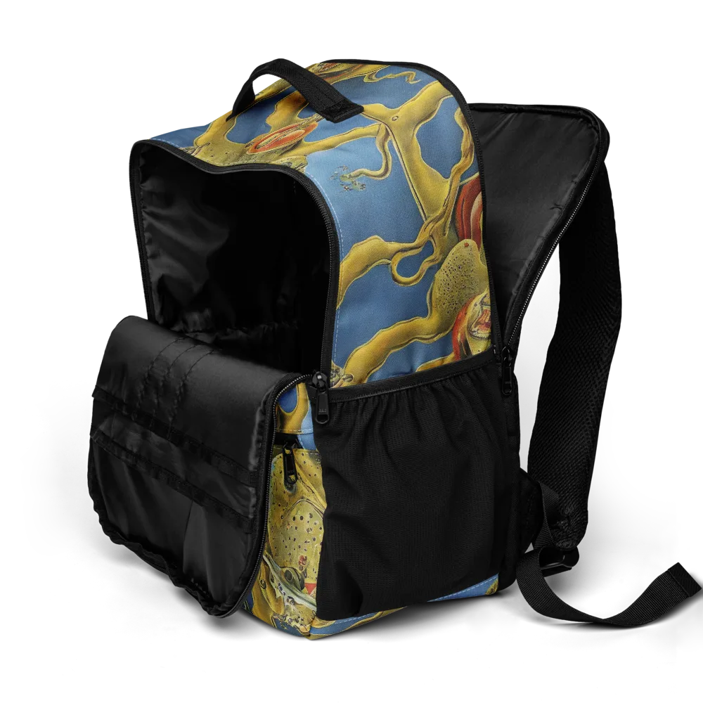 Golden Medusa on Utility Backpack — Product details 2