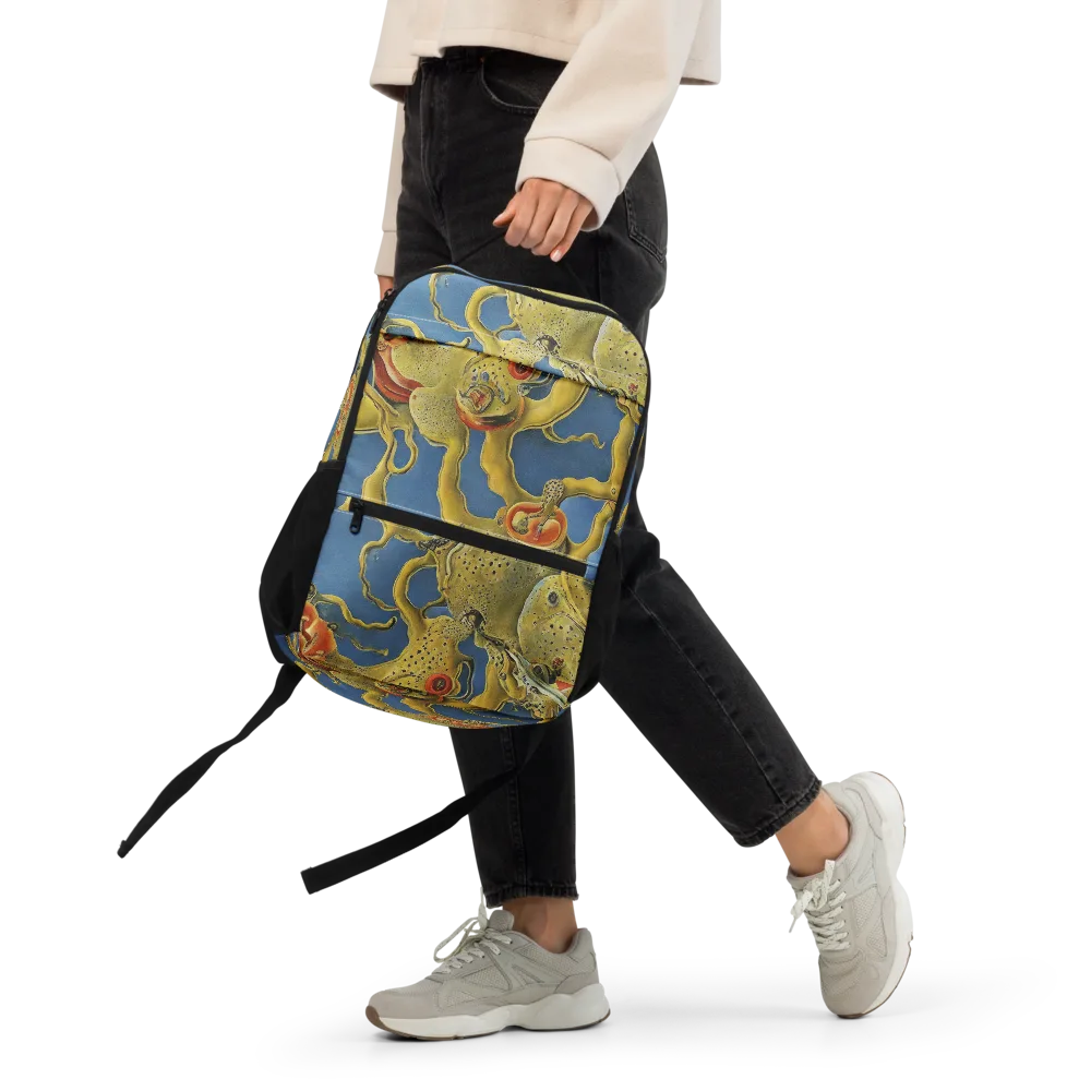 Golden Medusa on Utility Backpack — Front