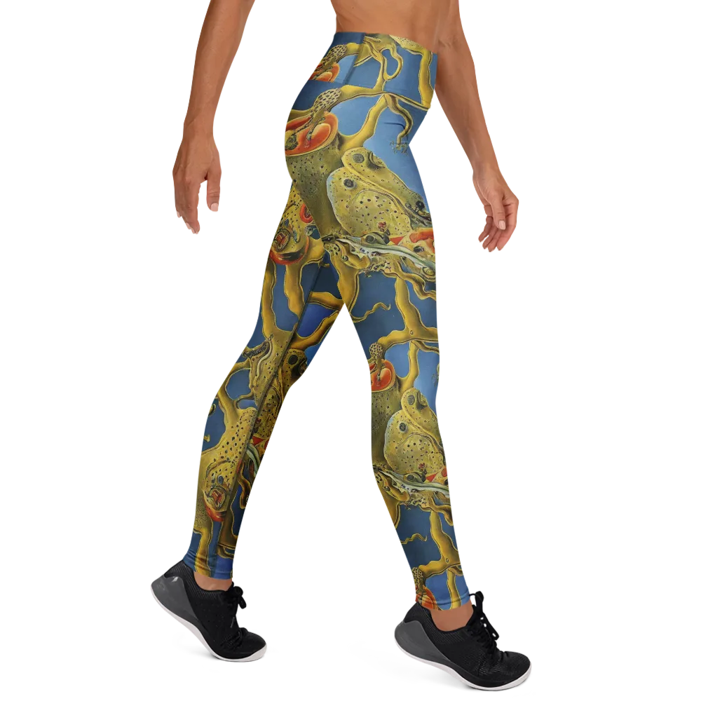 Golden Medusa on Yoga Leggings — Right
