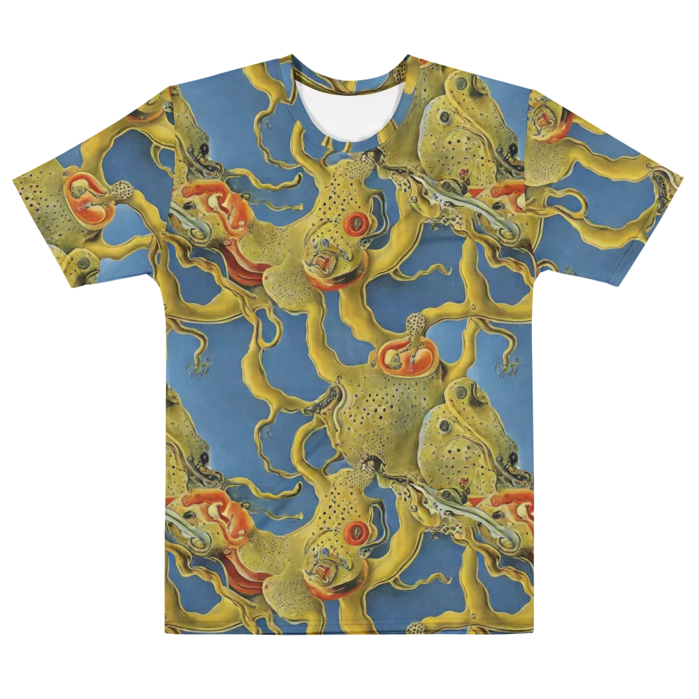 Golden Medusa on Men's Cotton Crew Neck T-Shirt — Front
