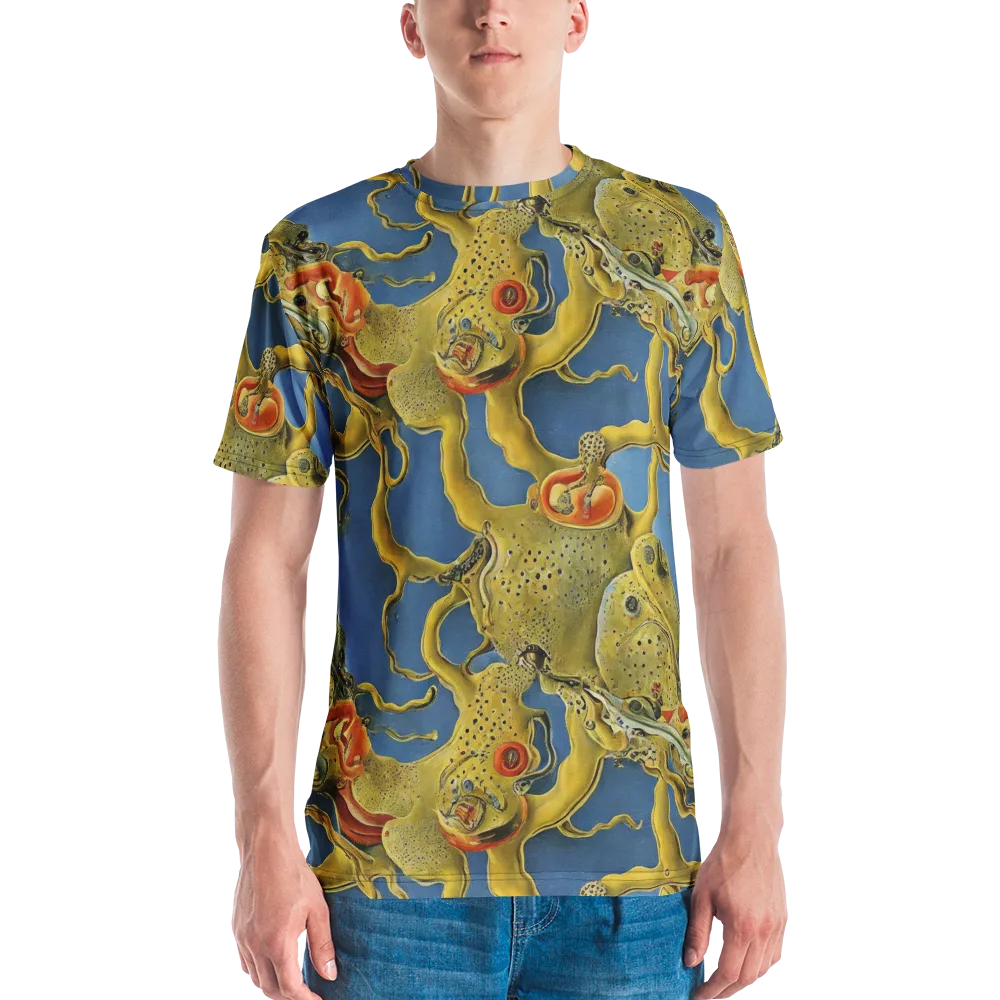 Golden Medusa on Men's Crew Neck T-Shirt — Front