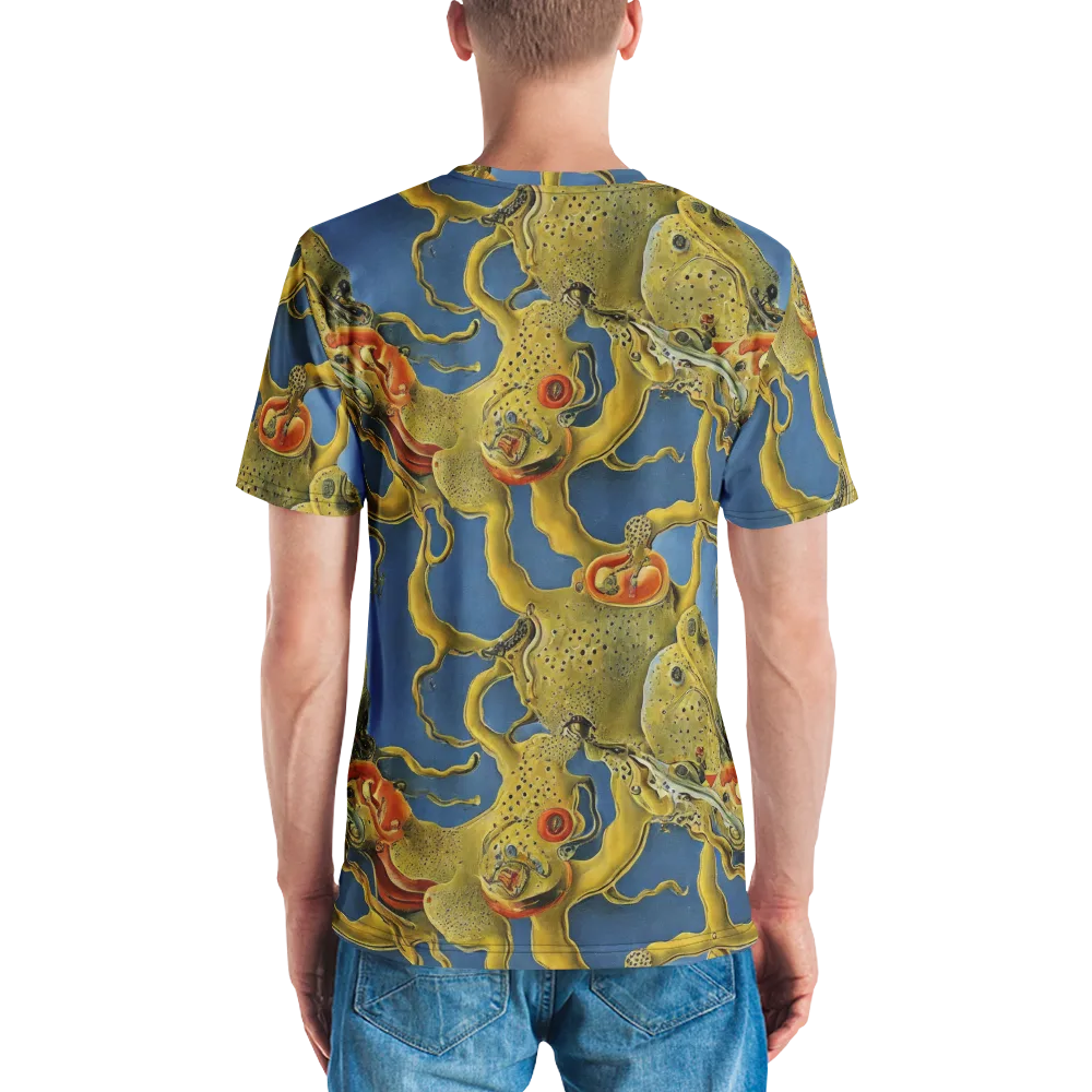 Golden Medusa on Men's Crew Neck T-Shirt — Back