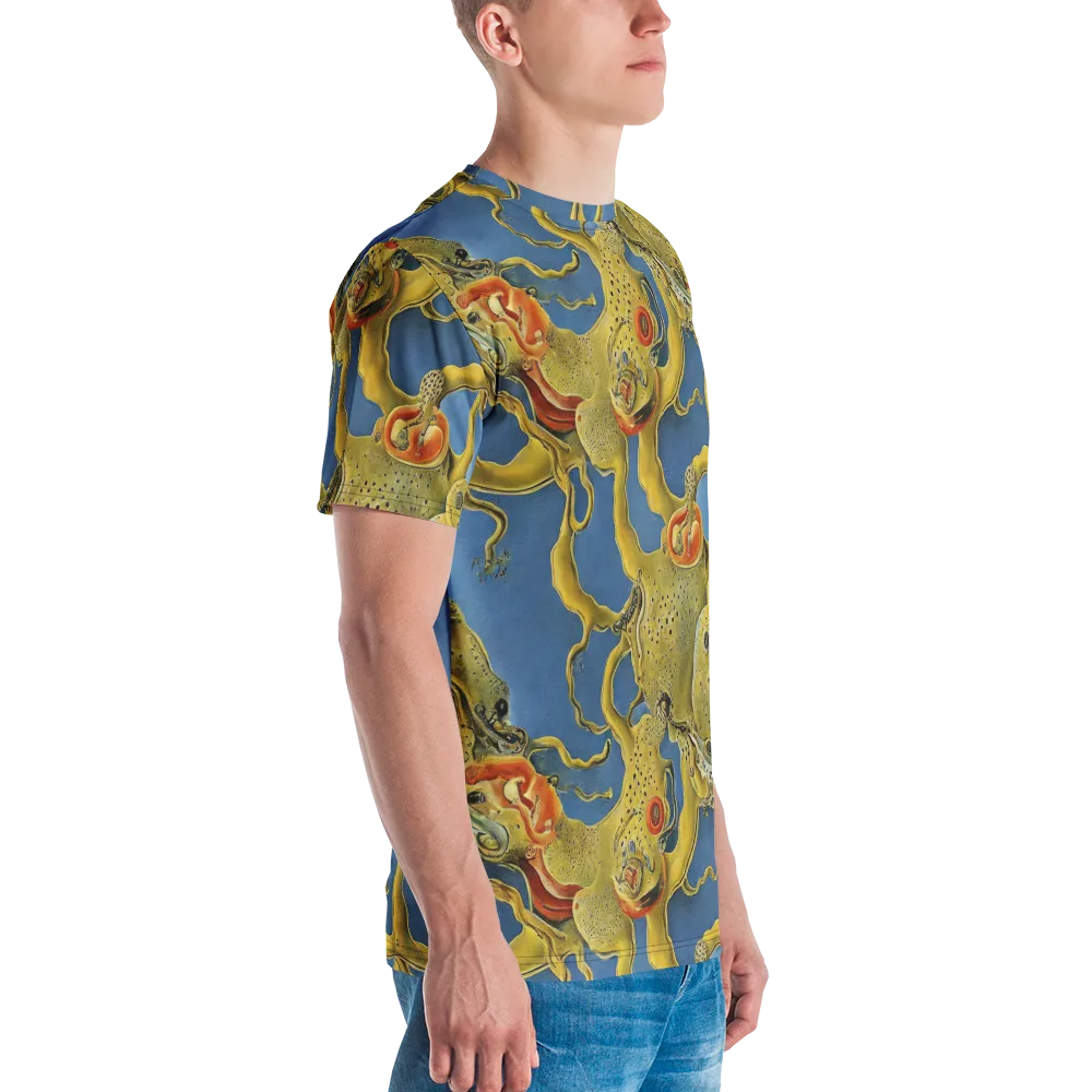 Golden Medusa on Men's Crew Neck T-Shirt — Right