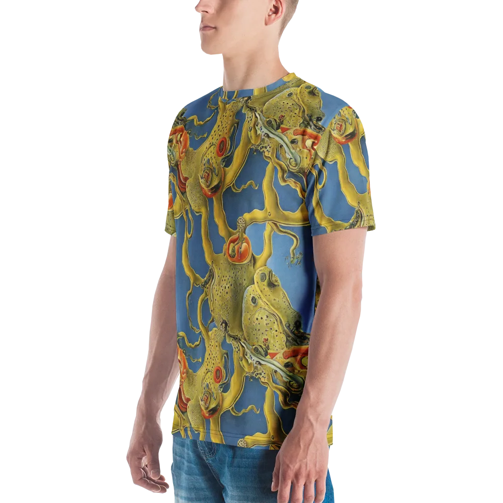 Golden Medusa on Men's Crew Neck T-Shirt — Left
